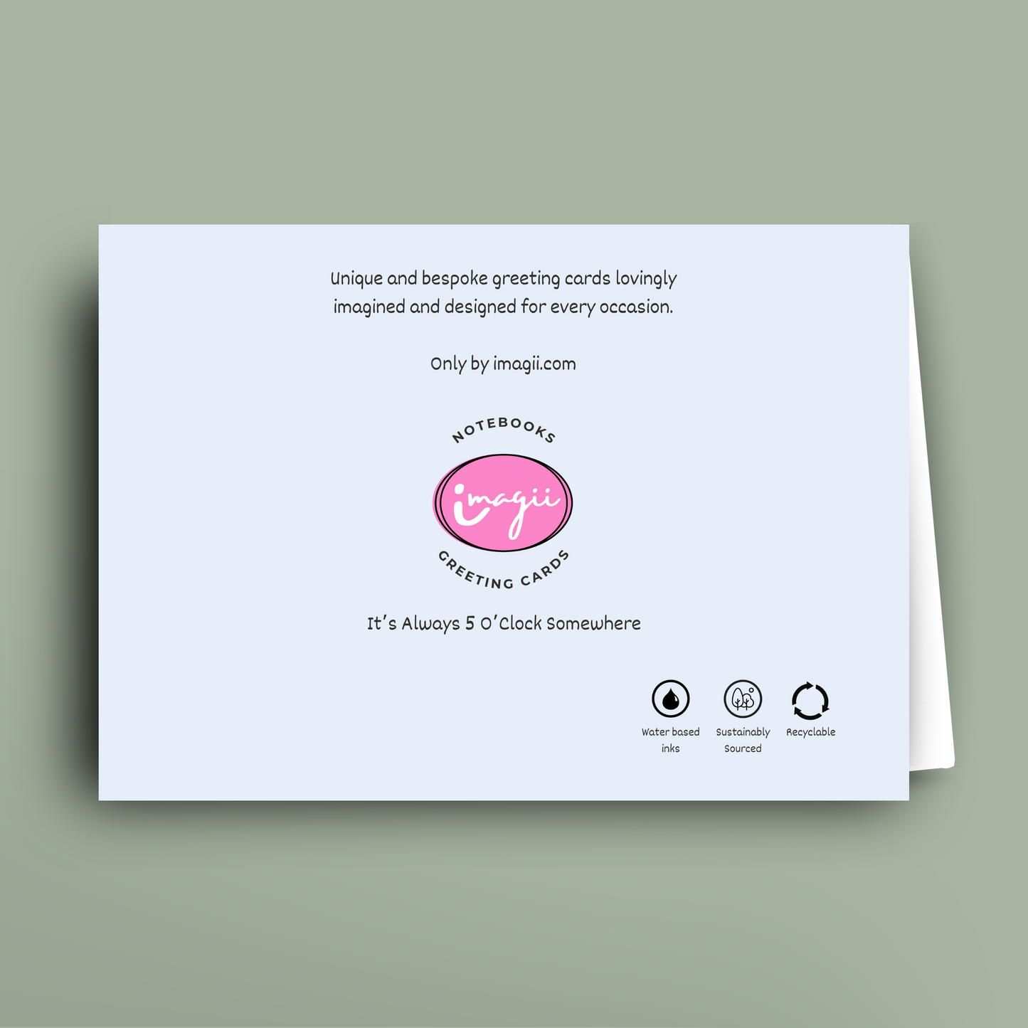 It's Always 5 O'Clock Somewhere - Card