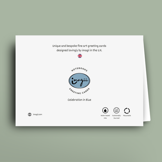 Celebration in Blue - Card