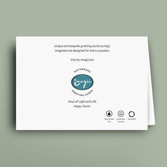 Diwali Bowl of Light and Life - Card