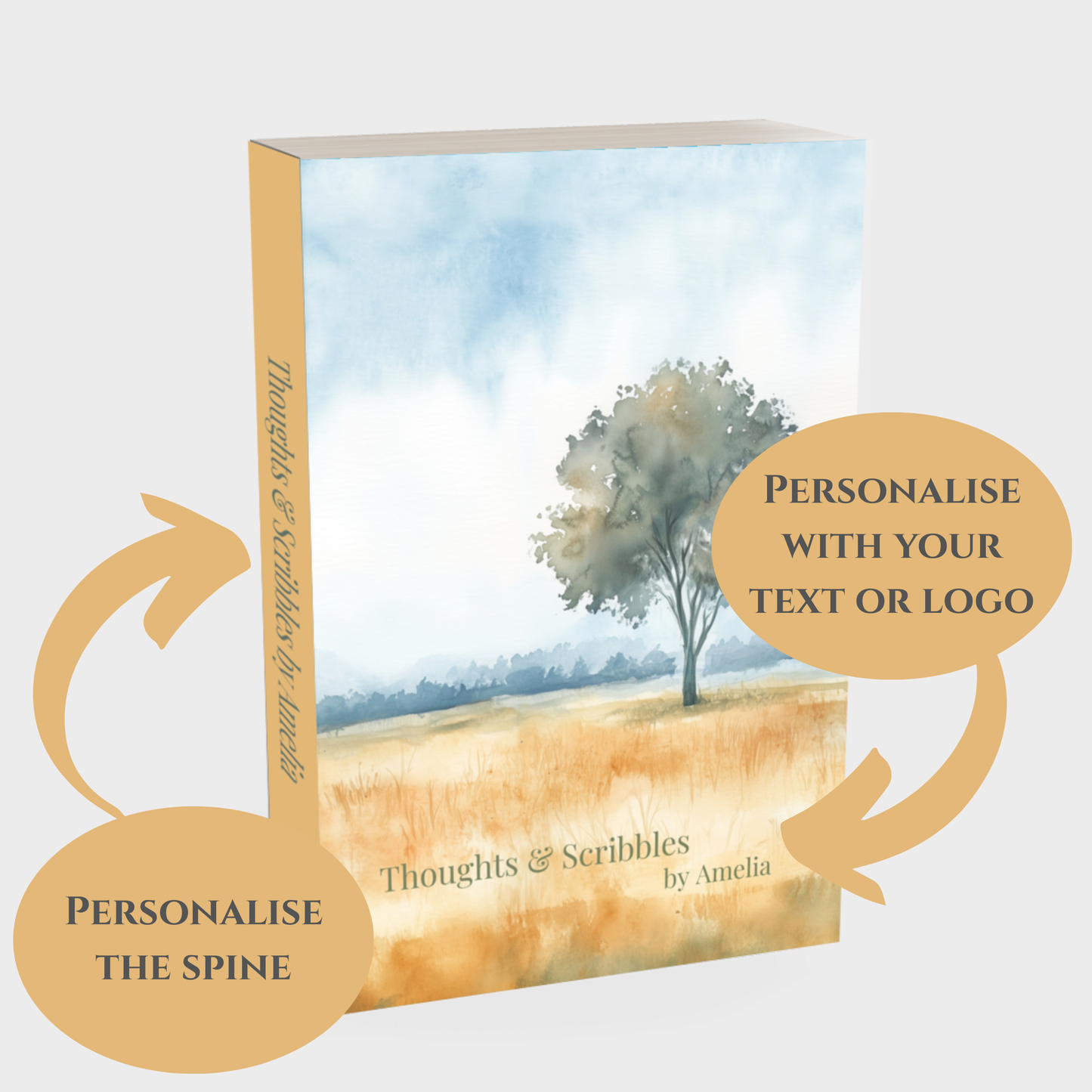 Golden Field of Thought Notebook