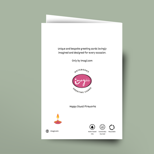 Happy Diwali Fireworks - Card