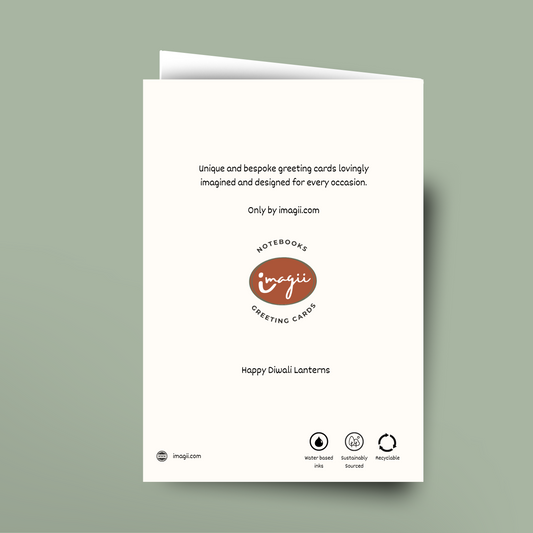 Happy Diwali Lanterns - Card