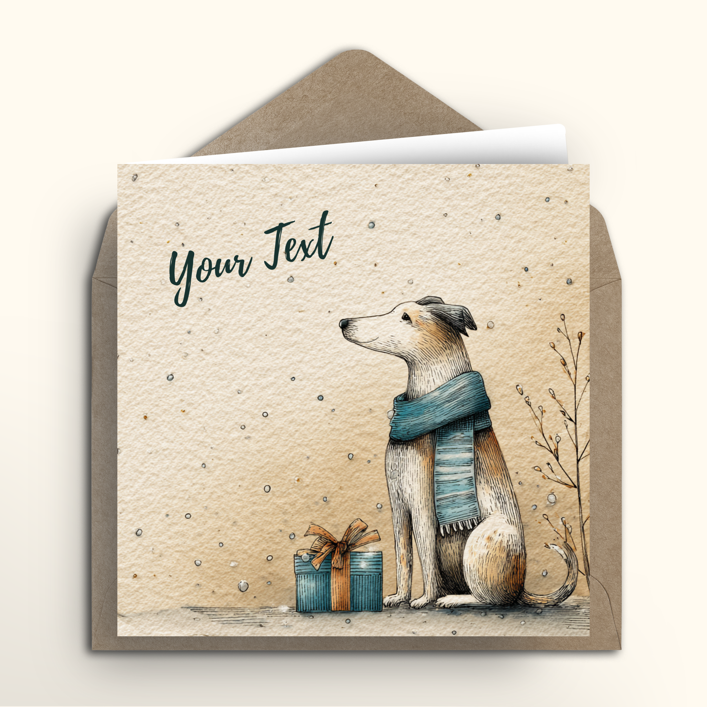 Little Winter Gift - Square Card