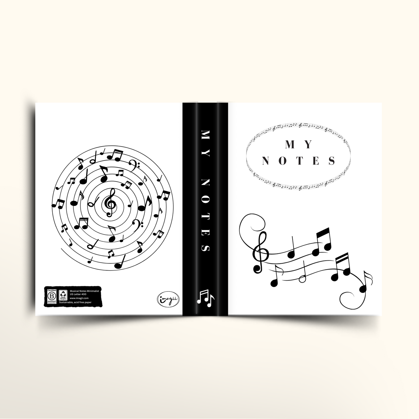 Musical Notes Minimalist - A5/US Trade