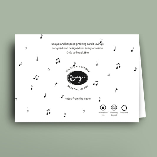 Notes from the Piano card