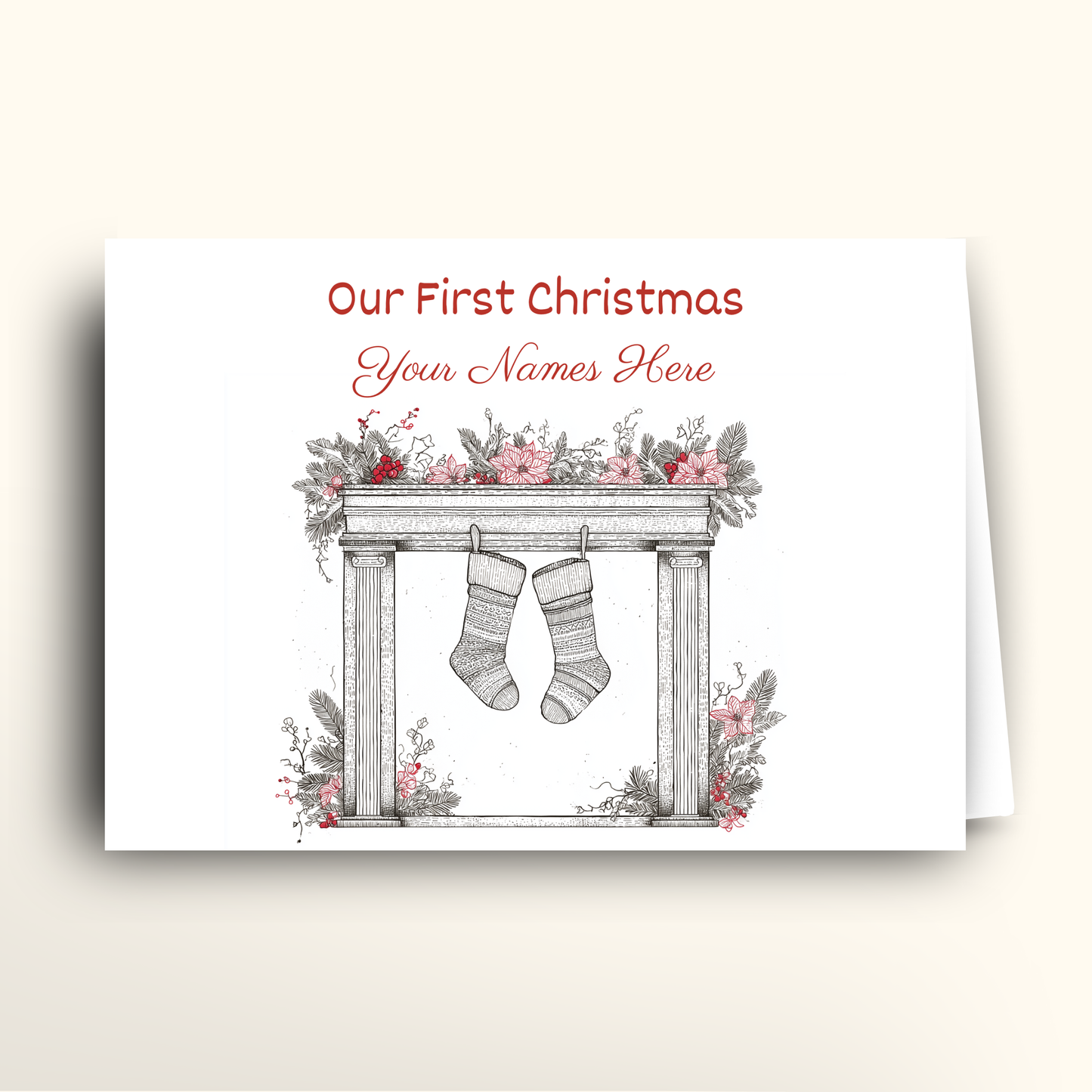 Our First Christmas - Card