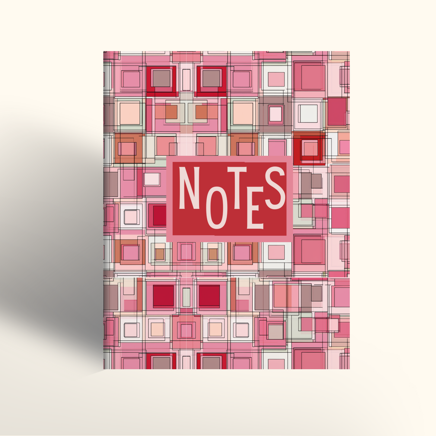 Pinky Red Blocks - A5/US Trade
