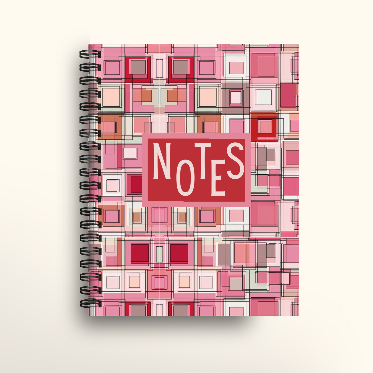 Pinky Red Blocks - A5/US Trade