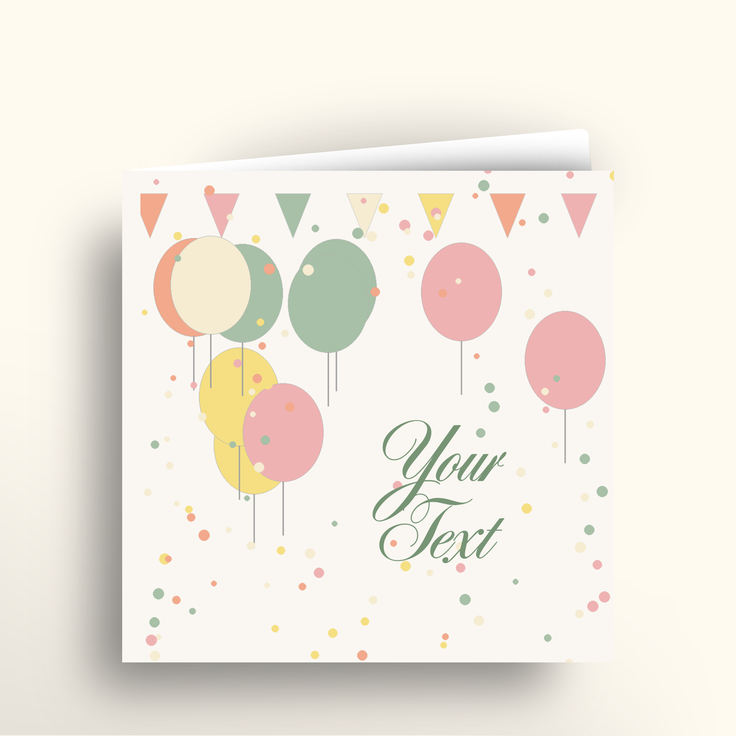 Floating Wishes - Square Card