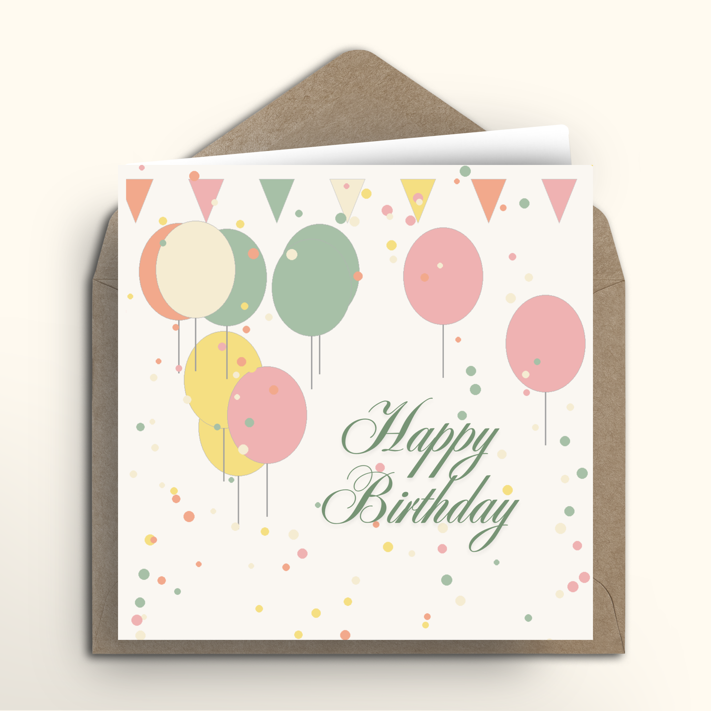 Floating Wishes - Square Card