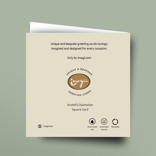 Grateful Dalmatian - Square Card