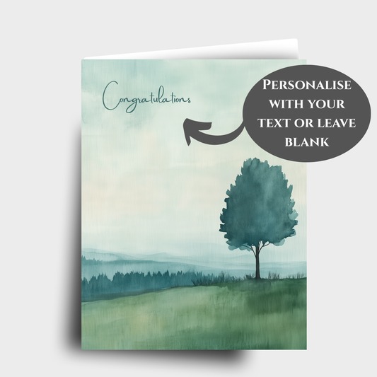 Green Field of Thought Card