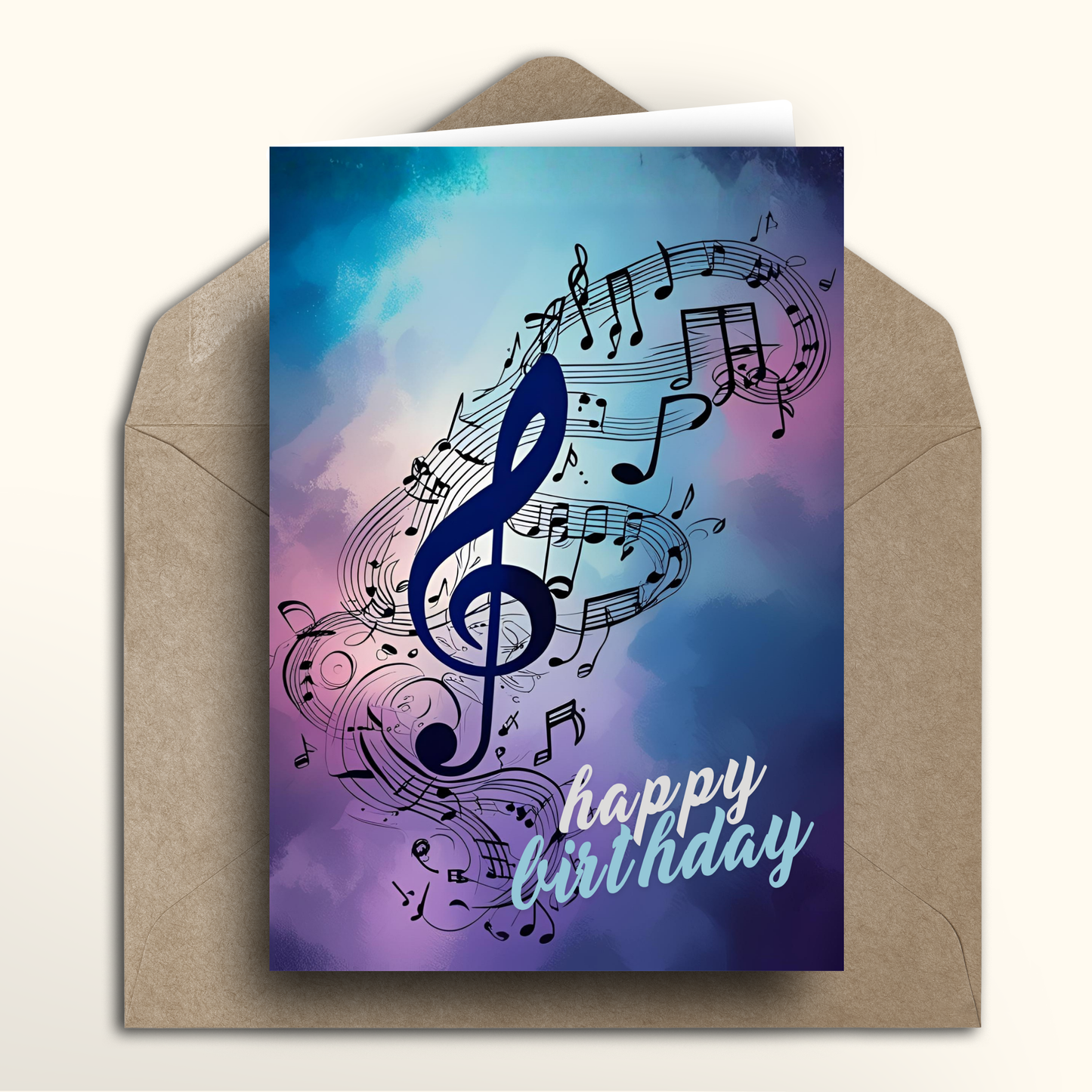 Purple Tunes - Card