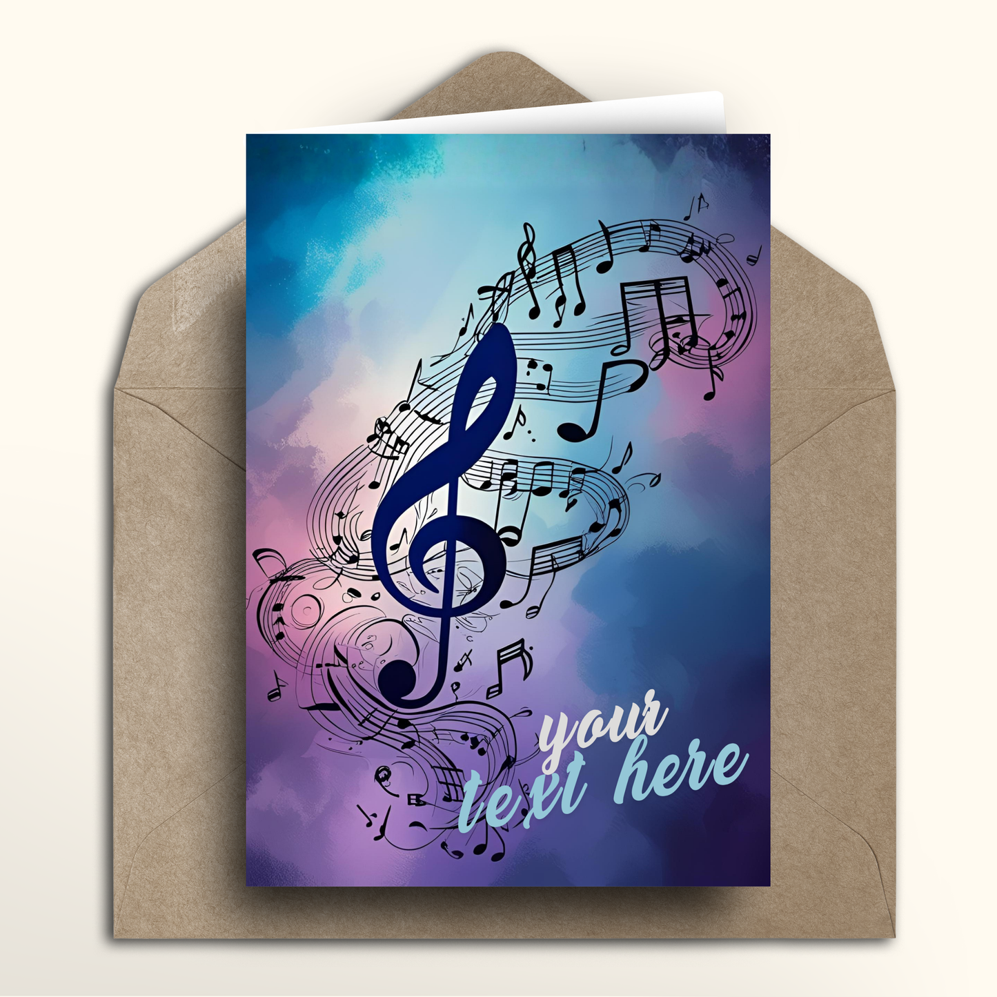 Purple Tunes - Card