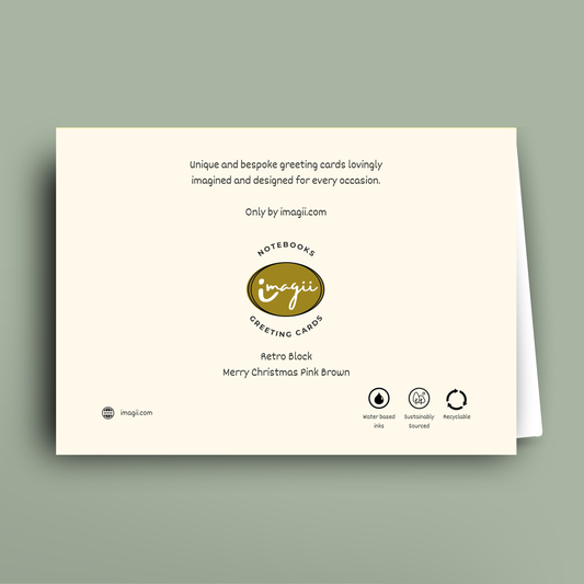 Greeting card with 'imagii' branding on a light green background