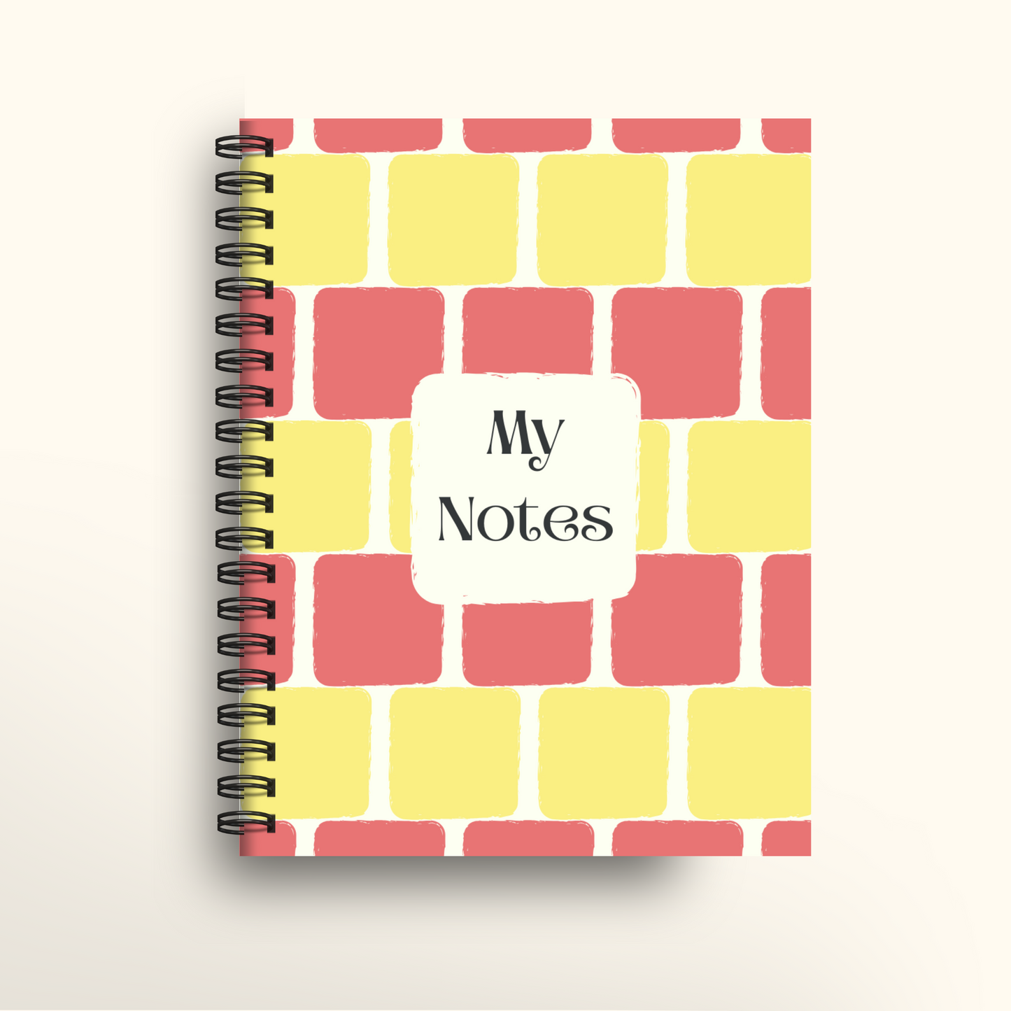 Rose Yellow Squares - A5/US Trade