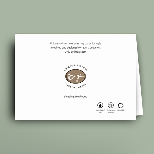 Sleeping Greyhound - Card