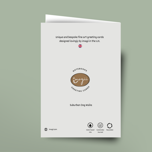 Suburban Dog Walks - Card