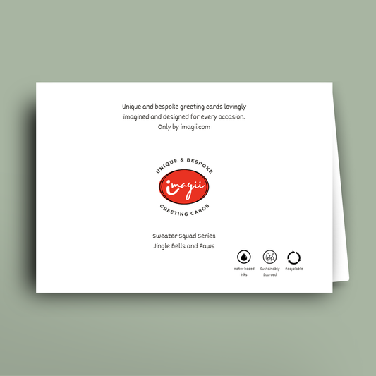 Jingle Bells and Paws - Card