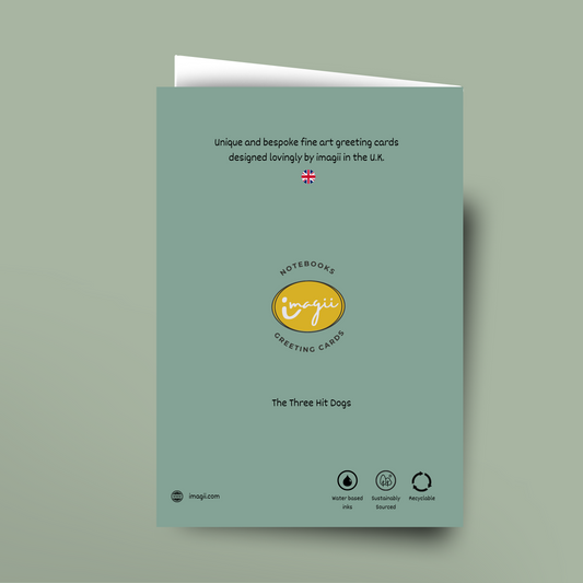 Three Hit Dogs - Card