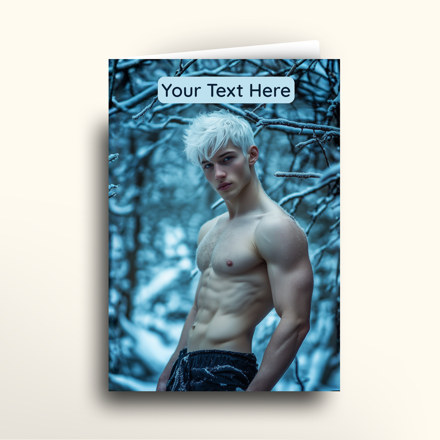 Winter Blue Forest - Card