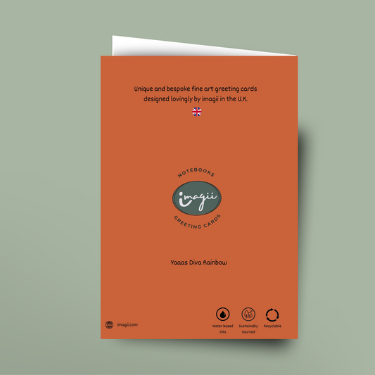 Yaaas Diva Rainbow - Card