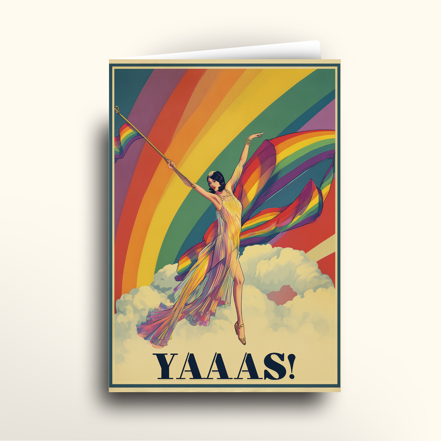 Yaaas Diva Rainbow - Card
