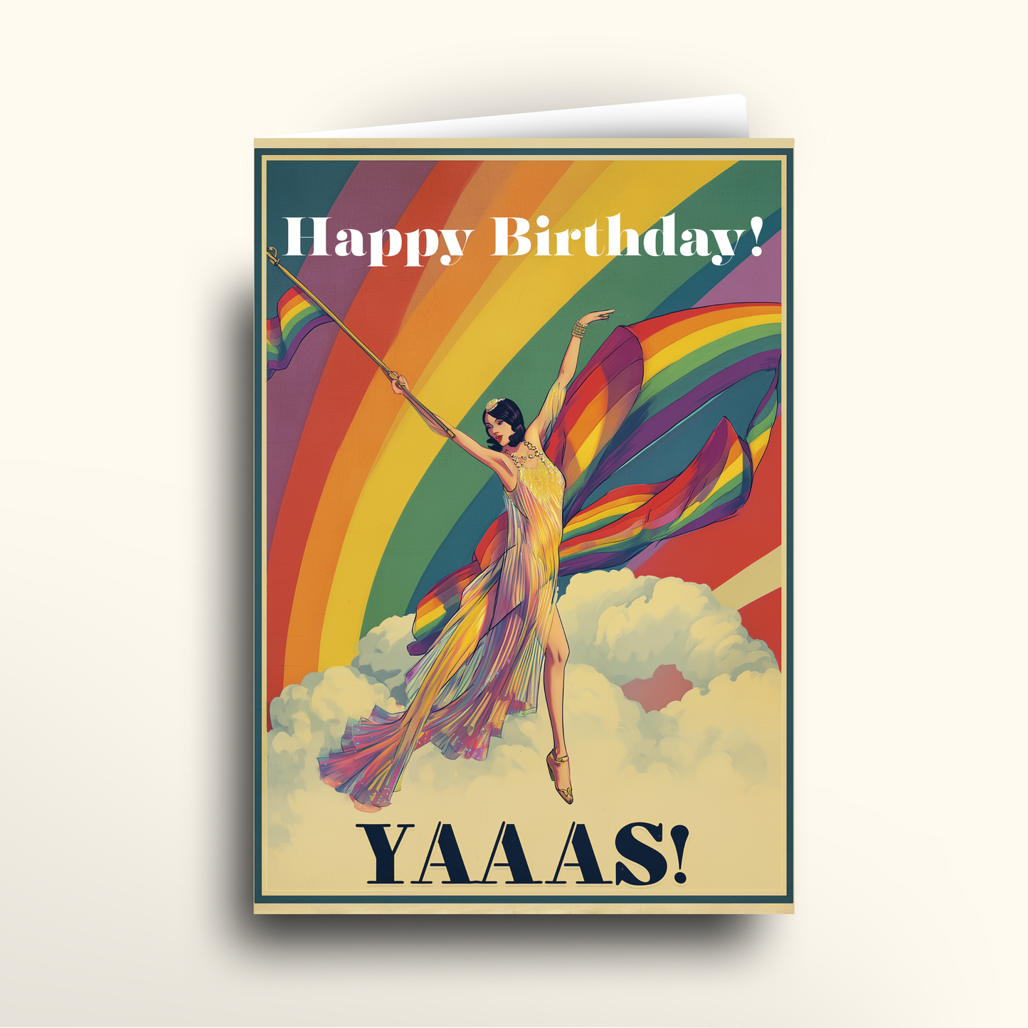 Yaaas Diva Rainbow - Card