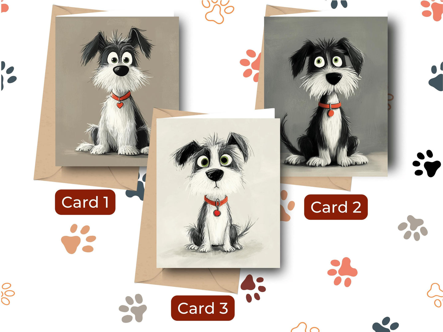 Cute Dog Cards