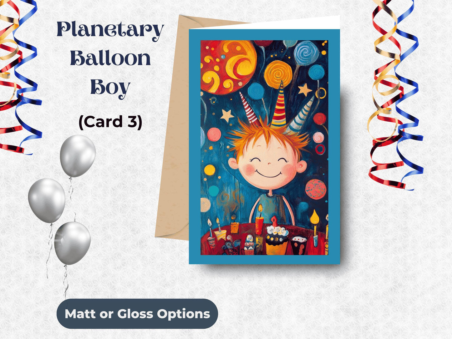 Kids Birthday Balloon cards