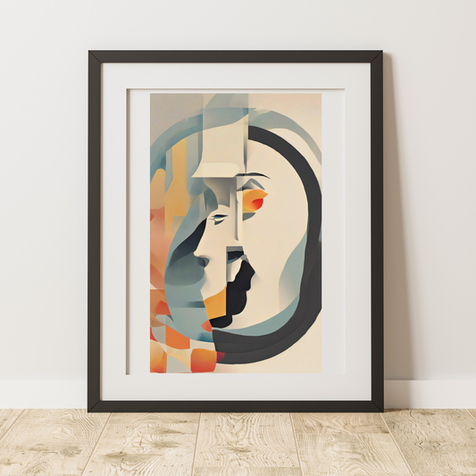 Abstract Geometric Face Posters - 5 Styles