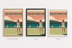 England Tennis Club — Vintage Art Deco Tennis Poster