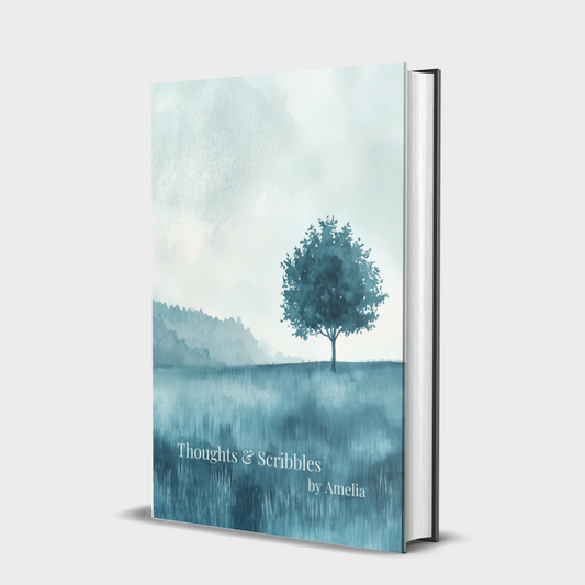 Blue Field of Thought Notebook