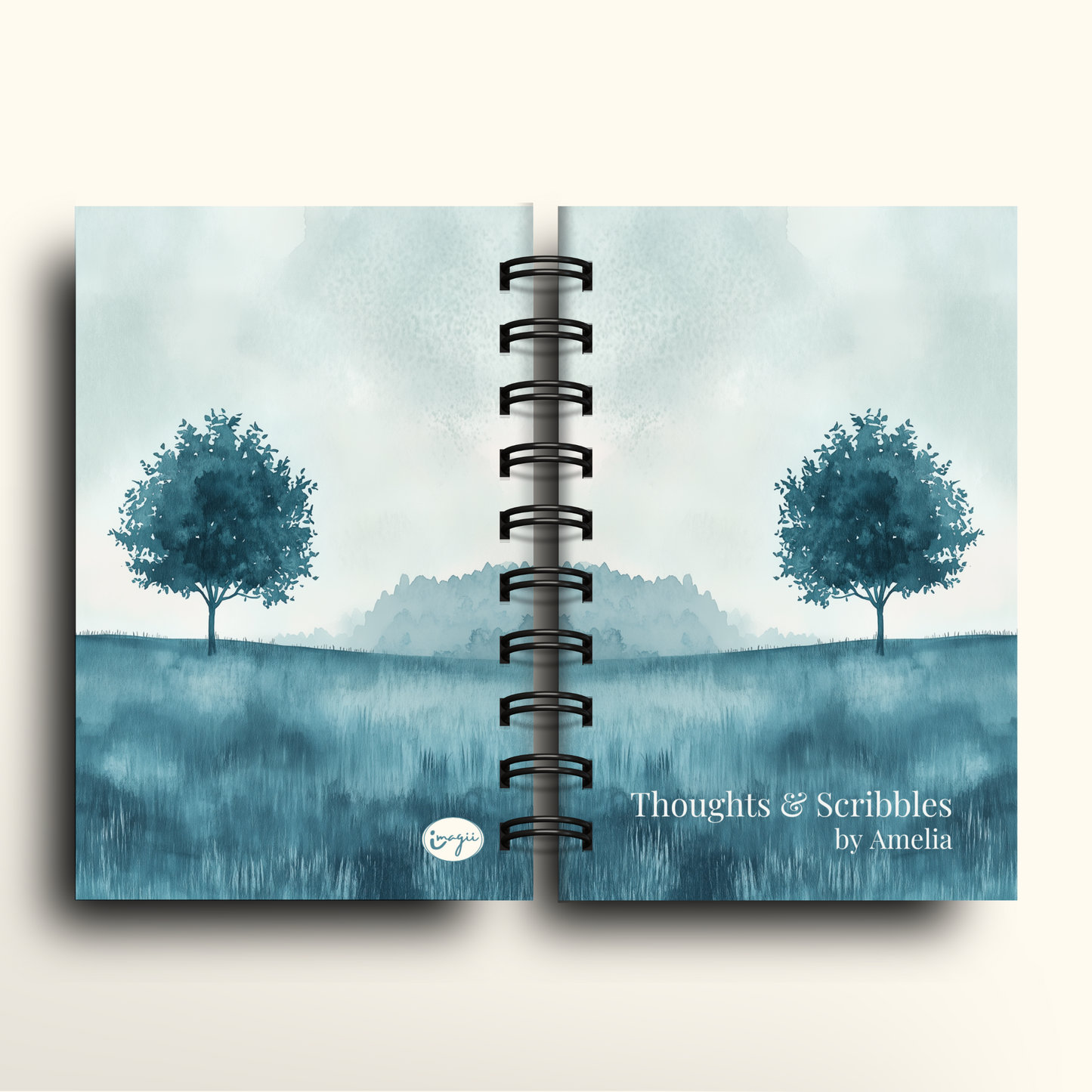 Blue Field of Thought - Spiral