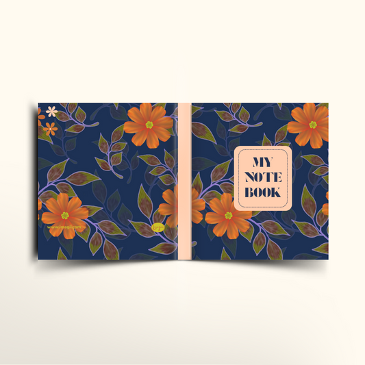 Burnt Orange Flowers - A5/US Trade