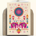 Diwali Elephants Card