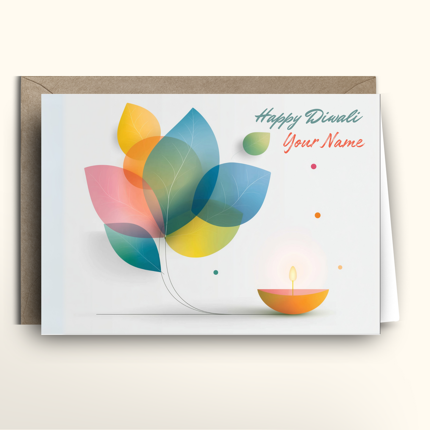 Diwali Petals and Light - Card