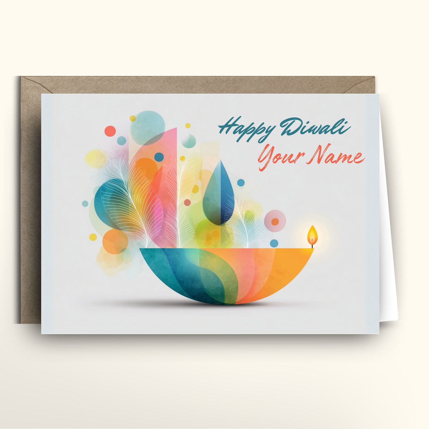 Diwali Bowl of Light and Life - Card