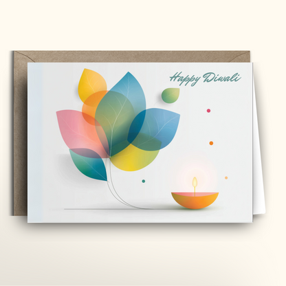 Diwali Petals and Light - Card