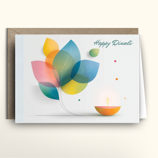 Diwali Petals and Light - Card