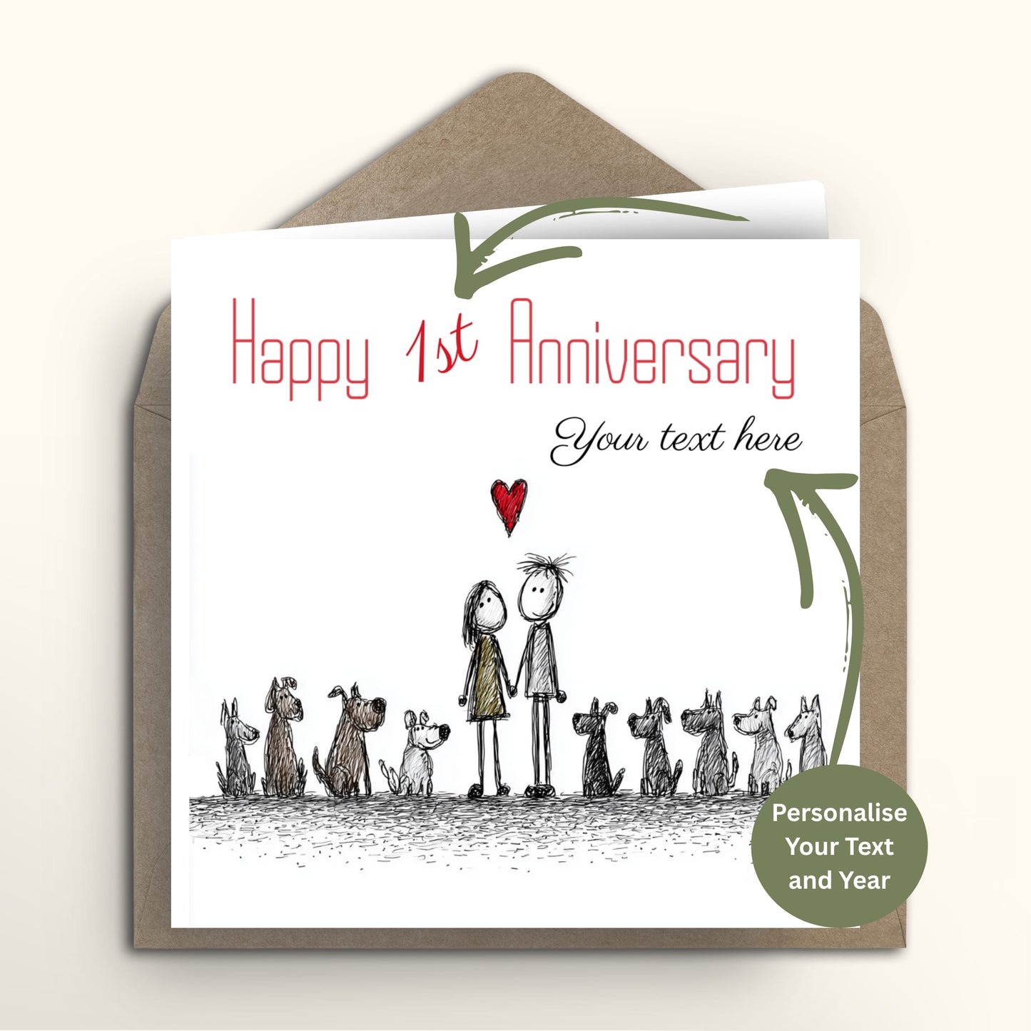 Doggie Gang Anniversary card