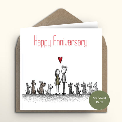 Doggie Gang Anniversary card