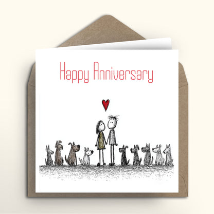 Doggie Gang Anniversary card