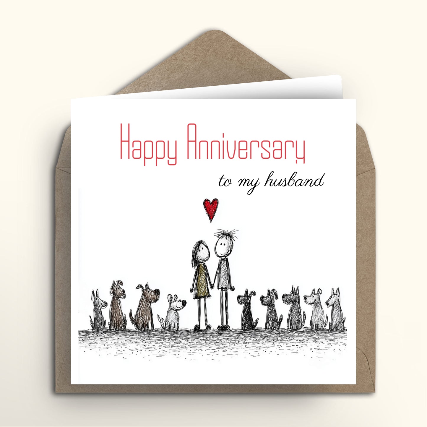Doggie Gang Anniversary card