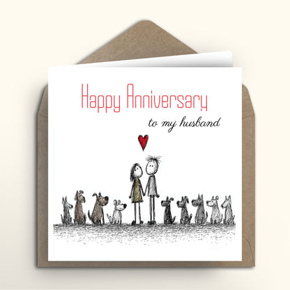 Doggie Gang Anniversary card
