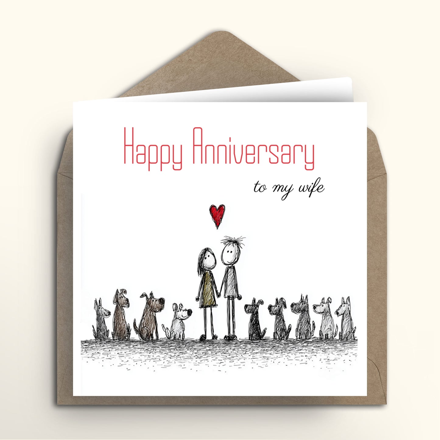 Doggie Gang Anniversary card