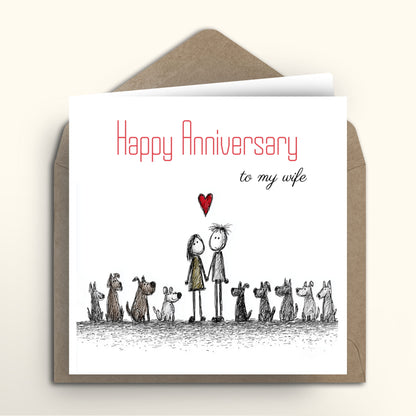 Doggie Gang Anniversary card
