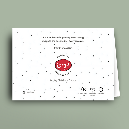 Donkey Christmas Friends - Card