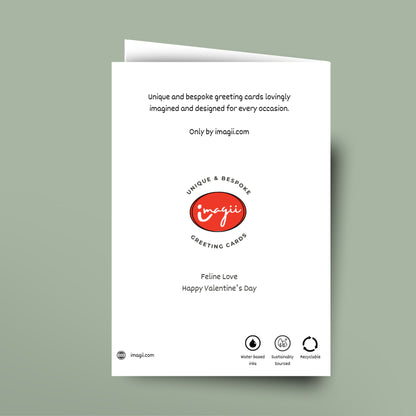 Greeting card with 'imagii' branding on a light green background