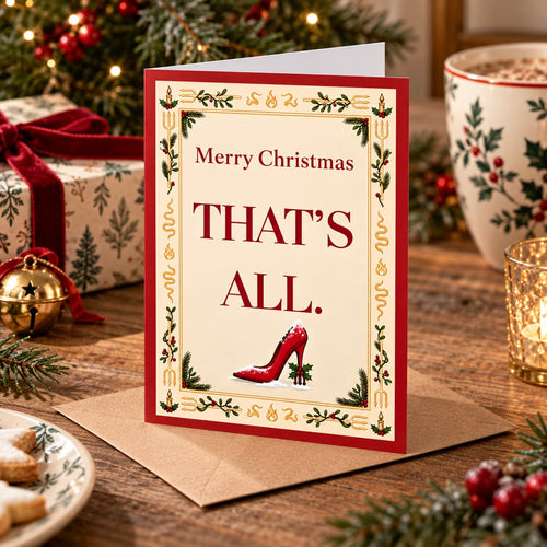 Devil Wears Prada Christmas Card, Funny That's All Card